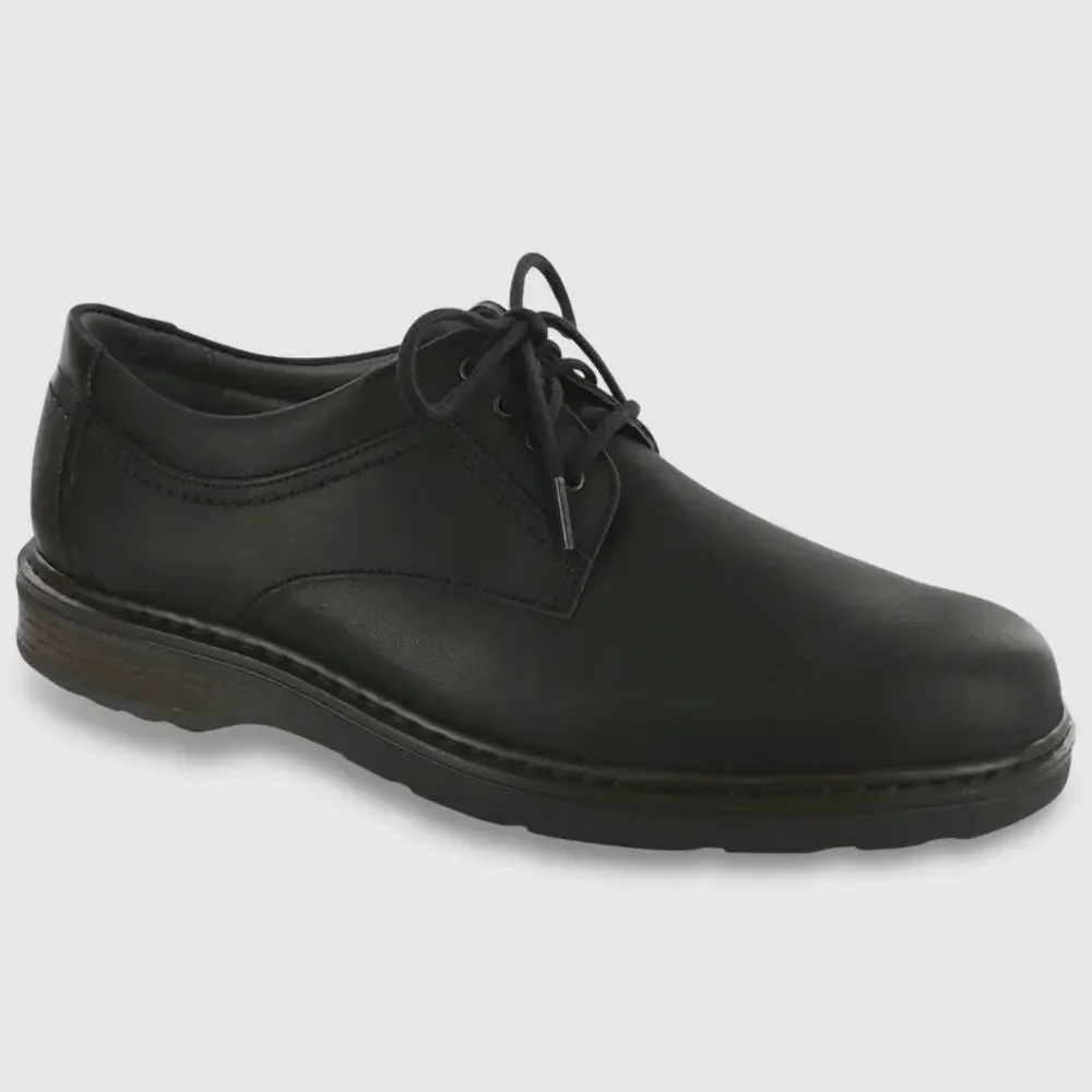 SAS‎ Men's Aden Genuine Leather Lace Up Oxford Shoes in Black